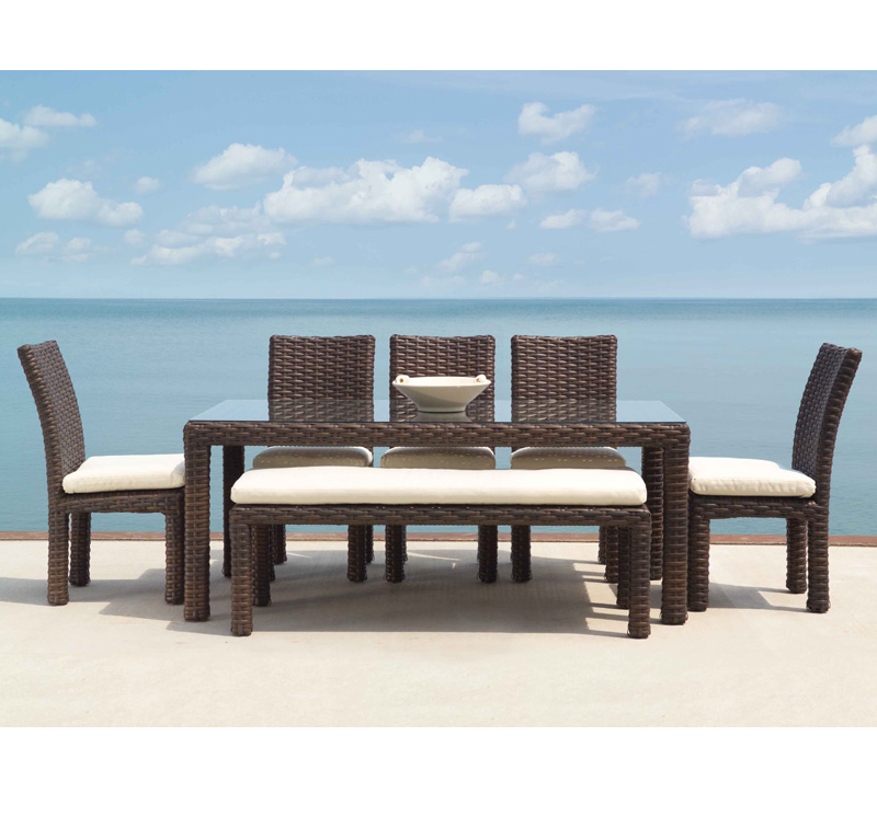 Woven Wicker Dining Sets Patio Furniture Heat N Sweep